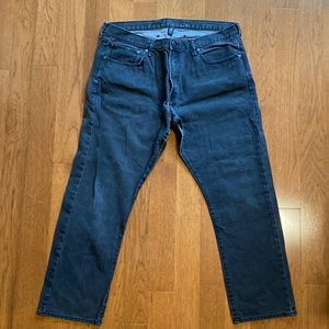 Gap 1969 denim jeans washed out black mens size 38 waist 30 length